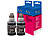 iColor 2er-Set Nachfüll-Tinten für Epson, ersetzt Epson C13T66414A, black iColor