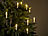 Lunartec 30er-Set LED-Outdoor-Weihnachtsbaum-Kerzen mit Timer, warmweiß, IP44 Lunartec LED-Weihnachtsbaum-Kerzen mit IR-Fernbedienung, Outdoor
