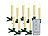 aussen Weihnachts-Kerzen: Lunartec LED-Outdoor-Weihnachtsbaum-Kerzen mit Timer, warmweiß, 10er-Set, IP44