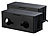 Kabel Organizer Box: Callstel 2er-Set Kabel- & Steckdosen-Box mit Kabelschlitzen, Belüftung, schwarz