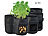 Pflanzsack mit Griffen: Royal Gardineer 6er-Set Pflanzen-Wachstumssäcke, je 18 l, Tragegriffe, Erntefenster