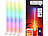 LED Eck-Stehlampe: Luminea Home Control 4er-Set WLAN-Steh-/Eck-Leuchten mit RGB-CCT-IC-LEDs, 12W, dimmbar, App