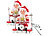 infactory 2er-Set Singender Schlagzeuger-Weihnachtsmann mit LED-Lichtershow infactory Singender Weihnachtsmänner mit Schlagzeugen
