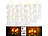 Flammenlose Teelichter: Britesta 24er-Set LED-Teelichter mit täuschend echter flackernder Flamme &Timer