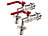 Kugel-Wasserhahn: Royal Gardineer 2er-Set Wasserhähne mit Kugelauslaufventil und 3/4-Zoll-Anschluss