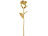 St. Leonhard Echte Rose für immer schön, mit 24-karätigem* Gelbgold veredelt, 28 cm St. Leonhard