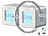 infactory 2er-Set digitale Timer-Würfel mit 4 Zeiten, 6 x 6 x 5,5 cm infactory Lern-, Küchen- und Sport-Timer in Würfelform