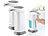 PEARL 2er-Set automatische Seifenspender mit Bewegungssensor, grau PEARL Automatische Seifen- und Desinfektionsmittel-Spender