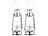 Petroleumlampe: Lunartec 2er-Set Petroleum-Sturmlaternen mit Glaskolben, verzinkt, 30 cm