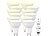 Luminea 12er-Set LED-Spots GU10, 7 W (ersetzt 50 W), 540 Lumen, warmweiß Luminea LED-Spots GU10 (warmweiß)