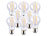 Luminea 8er-Set LED-Filament-Lampen E27 7,2 W (ersetzt 60 W) 806 lm warmweiß Luminea LED-Filament-Tropfen E27 (warmweiß)