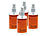 PEARL 4er-Set Düsenreiniger für Tintenstrahl-Drucker, 4x 100 ml PEARL Druckkopf-Reiniger