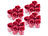 Bade-Rose-Blüte: PEARL 4er-Set Geschenkboxen mit je 6 roten Rosen-Duftseifen