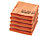 PEARL 5er-Set extra-saugfähige Mikrofaser-Badetücher, 180 x 90 cm, orange PEARL Mikrofaser-Badetücher