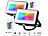 LED-RGB-Fluter: Luminea 2er-Set wetterfeste RGBW-LED-Fluter mit Fernbedienung, 10 W, 750 lm