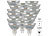 Luminea 18er-Set LED-Spots mit Glasgehäuse GU5.3, 3 W, 250 lm Luminea