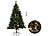 Christbaum geschmückt: infactory Künstlicher Weihnachtsbaum, grün, 180 cm, 750 PVC-Spitzen, 500 LEDs