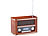 auvisio Digitales Nostalgie-Stereo-Radio mit DAB+, Bluetooth 5.0, FM & Wecker auvisio