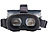 PEARL Virtual-Reality-Brille VRB60.3D für Smartphones, großer Blickwinkel PEARL Virtual-Reality-Brillen für Smartphones