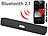 auvisio Portabler Lautsprecher mit Bluetooth, MP3-Player und FM-Radio, 15 Watt auvisio Lautsprecher mit FM-Radios und Bluetooth