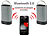 auvisio Stereo-Lautsprecher Duo MSS-200.btd mit Bluetooth (refurbished) auvisio Mobiler Stereo-Lautsprecher mit Bluetooth