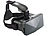auvisio Virtual-Reality-Brille VRB80.3D, bikonvexe Glaslinsen, Magnetschalter