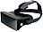 auvisio Virtual-Reality-Brille VRB80.3D, bikonvexe Glaslinsen, Magnetschalter