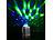 auvisio 2er-Set Lautsprecher mit Bluetooth 4.0 & 3-farbigem Disco-Lichteffekt auvisio Lautsprecher mit Discokugeln und Bluetooth