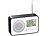 auvisio Design-FM-Radiowecker mit digitaler Frequenzwahl & Netzteil, anthrazit auvisio UKW-Radiowecker