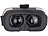 auvisio Virtual-Reality-Brille VRB58.3D für Smartphones, 3D-Justierung auvisio Virtual-Reality-Brillen für Smartphones
