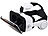 auvisio Virtual-Reality-Brille mit Headset & Game-Controller im Set, Bluetooth auvisio Virtual-Reality-Brillen mit Headsets für Smartphones