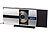 auvisio Vertikale Stereoanlage mit Bluetooth, CD, MP3, Radio, AUX, NFC, 20 W auvisio HiFi-Stereoanlagen, vertikal, mit CD- & MP3-Player