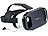 auvisio Virtual-Reality-Brille mit In-Ear-Headset, Bluetooth & Game-Controller auvisio Virtual-Reality-Brillen mit Headsets und Touchpads für Smartphones