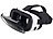 auvisio Virtual-Reality-Brille, In-Ear-Headset, Touch-Bedienung, Bluetooth 4.2 auvisio Virtual-Reality-Brillen mit Headsets und Touchpads für Smartphones