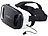 auvisio Virtual-Reality-Brille, In-Ear-Headset, Touch-Bedienung, Bluetooth 4.2 auvisio Virtual-Reality-Brillen mit Headsets und Touchpads für Smartphones