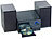 auvisio Micro-Stereoanlage, CD-Player, Radio, MP3-Player, Bluetooth, 60 Watt auvisio Micro-Stereoanlagen mit Bluetooth
