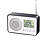 auvisio Design-UKW-Radio mit digitaler Frequenzwahl, Versandrückläufer auvisio UKW-Radios