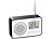 auvisio Design-UKW-Radio mit digitaler Frequenzwahl, Versandrückläufer auvisio UKW-Radios