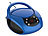 auvisio Tragbarer Stereo-CD-Player mit Radio, Audio-Eingang & LED-Display auvisio Tragbarer Stereo-CD-Player mit Radio