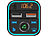 auvisio Kfz-FM-Transmitter mit Bluetooth 5, Freisprecher, MP3,Versandrückläufe auvisio Kfz-Freisprecher & FM-Transmitter mit Bluetooth, USB-Ladeports, SD, Siri & Google Assistant