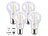 Luminea 4er-Set LED-Filament-Lampe E27 7,2W (ersetzt 60W) 806lm tageslichtweiß Luminea LED-Filament-Tropfen E27 (tageslichtweiß)