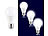 Luminea 2er-Set LED-Lampe E27 9W (ers. 75W) 3-stufig dimmbar 830lm tageslicht Luminea LED-Lampen E27 mit 3 Helligkeitsstufen tageslichtweiß