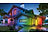 Luminea 2er-Set wetterfeste RGBW-LED-Fluter mit Fernbedienung, 10 W, 750 lm Luminea Wetterfeste LED-Fluter (RGB)