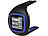 GPS-Sportuhr mit Soft-Brustgurt und Herzfrequenzmessung (schwarz/blau) GPS Puls Fitness Armbanduhren