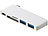 Xystec USB-C-Hub mit 2x USB 3.0, microSD- & SD-Cardreader, PD, für MacBook Xystec USB-C-Hubs mit USB 3.0 und Cardreader