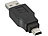 inLine USB 2.0-Adapter, USB-A-Stecker auf Mini-5-Pin-Stecker inLine USB-Adapter Stecker-A auf Stecker Mini-5-Pol