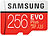Samsung microSDXC 256 GB EVO Plus mit SD-Adapter, Class 10 / U3 Samsung microSD-Speicherkarten UHS U1