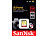 SanDisk Extreme SDXC-Speicherkarte, 256 GB, 90 MB/s, U3, V30 SanDisk SD-Speicherkarte UHS U3
