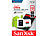 SanDisk Ultra microSDXC, 256 GB, 100 MB/s, Class 10, U1, A1, mit Adapter SanDisk microSD-Speicherkarten UHS U1