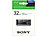 Sony USB-Stick Micro Vault X, USB 3.1, 32 GB, Lesen bis 110 MB/s, schwarz Sony USB-3.0-Speichersticks